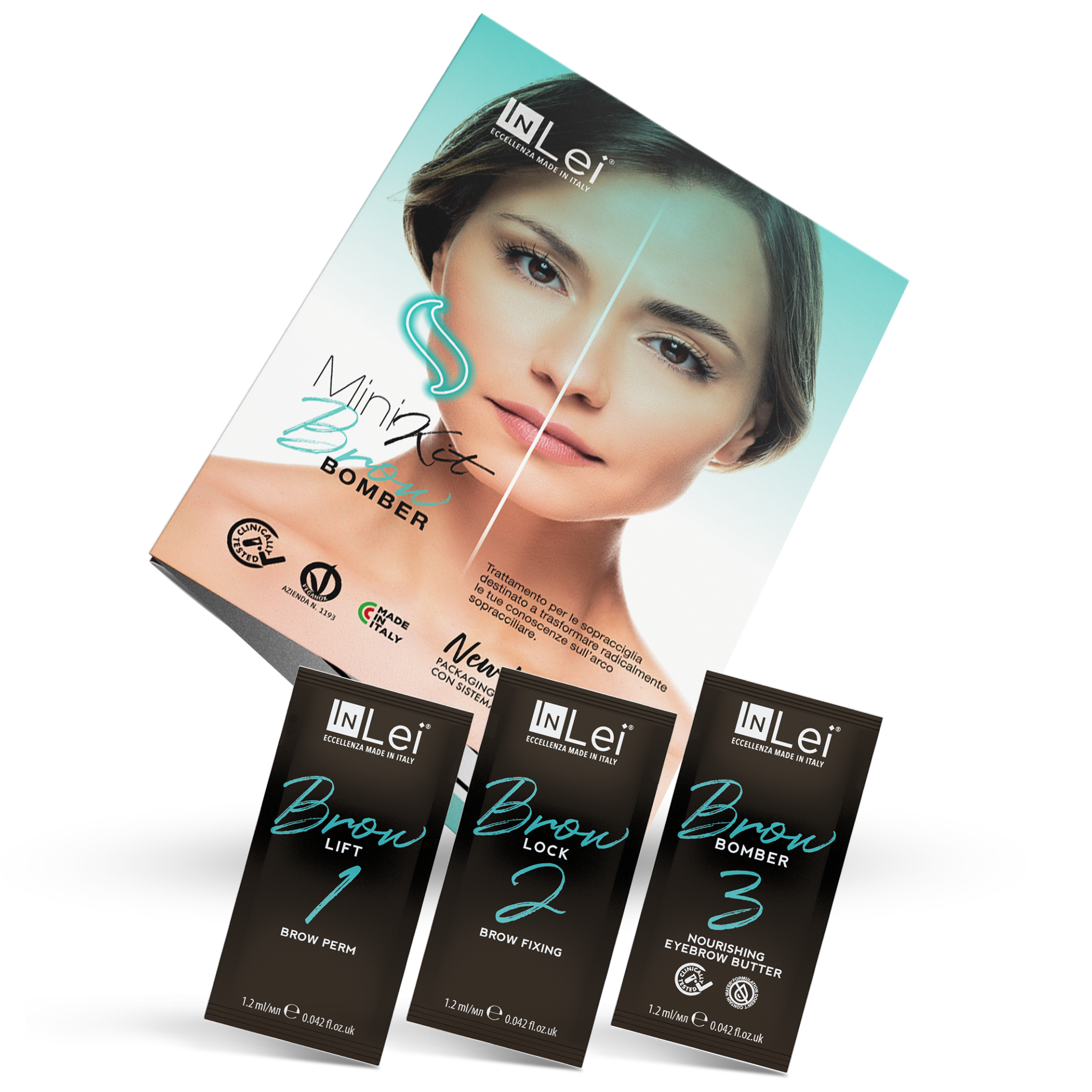 MINI KIT BROW BOMBER laminación de cejas 3 x 1,2ml - Mr.PMU