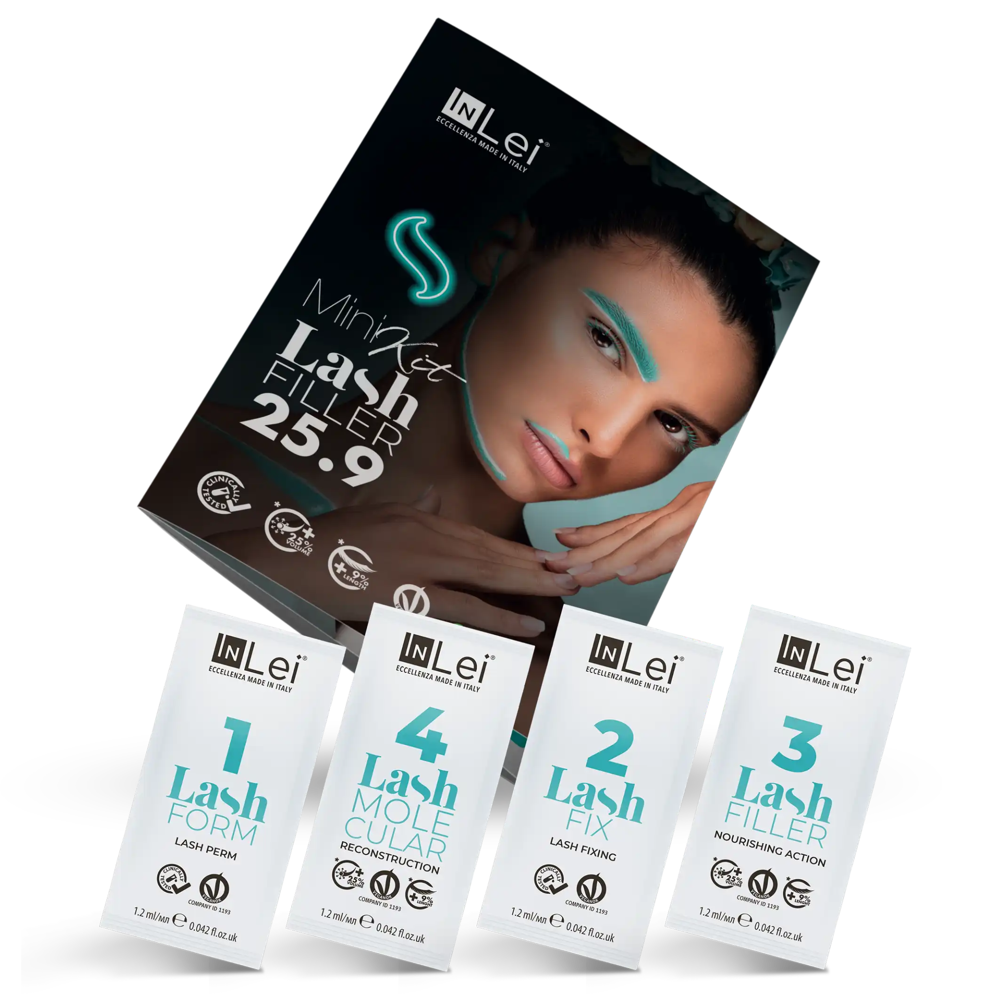 MINI KIT LASH FILLER 25.9 laminación de pestañas 4 x 1,2 ml - Mr.PMU