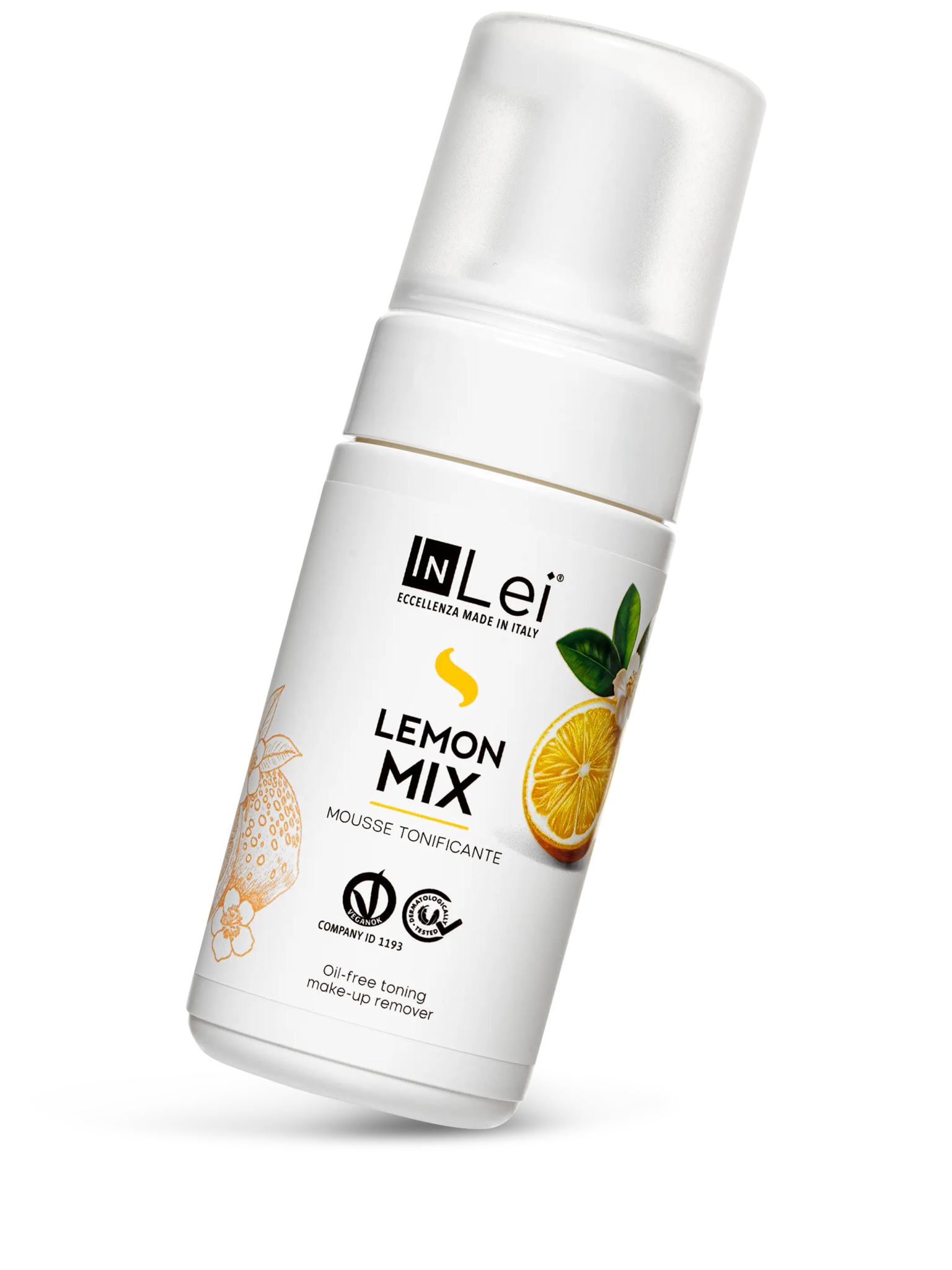 MOUSSE LEMON MIX desmaquillante tonificante para pestañas, cejas y rostro 100ml - Mr.PMU