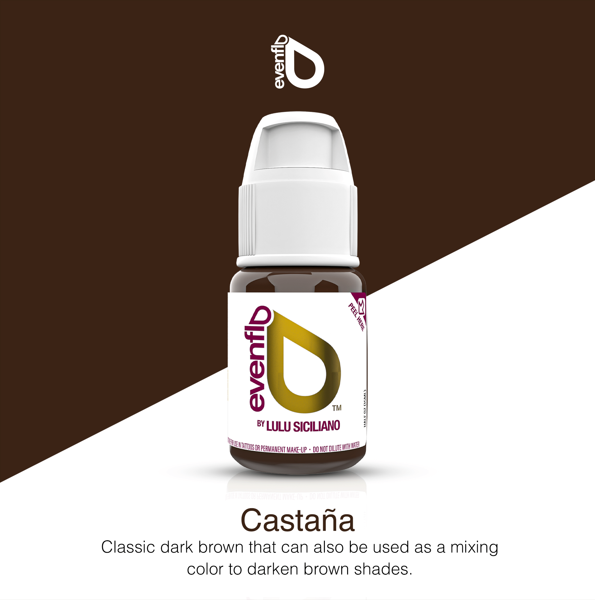Perma Blend Luxe Evenflo PMU Ink - Castaña 15ml - mrpmu
