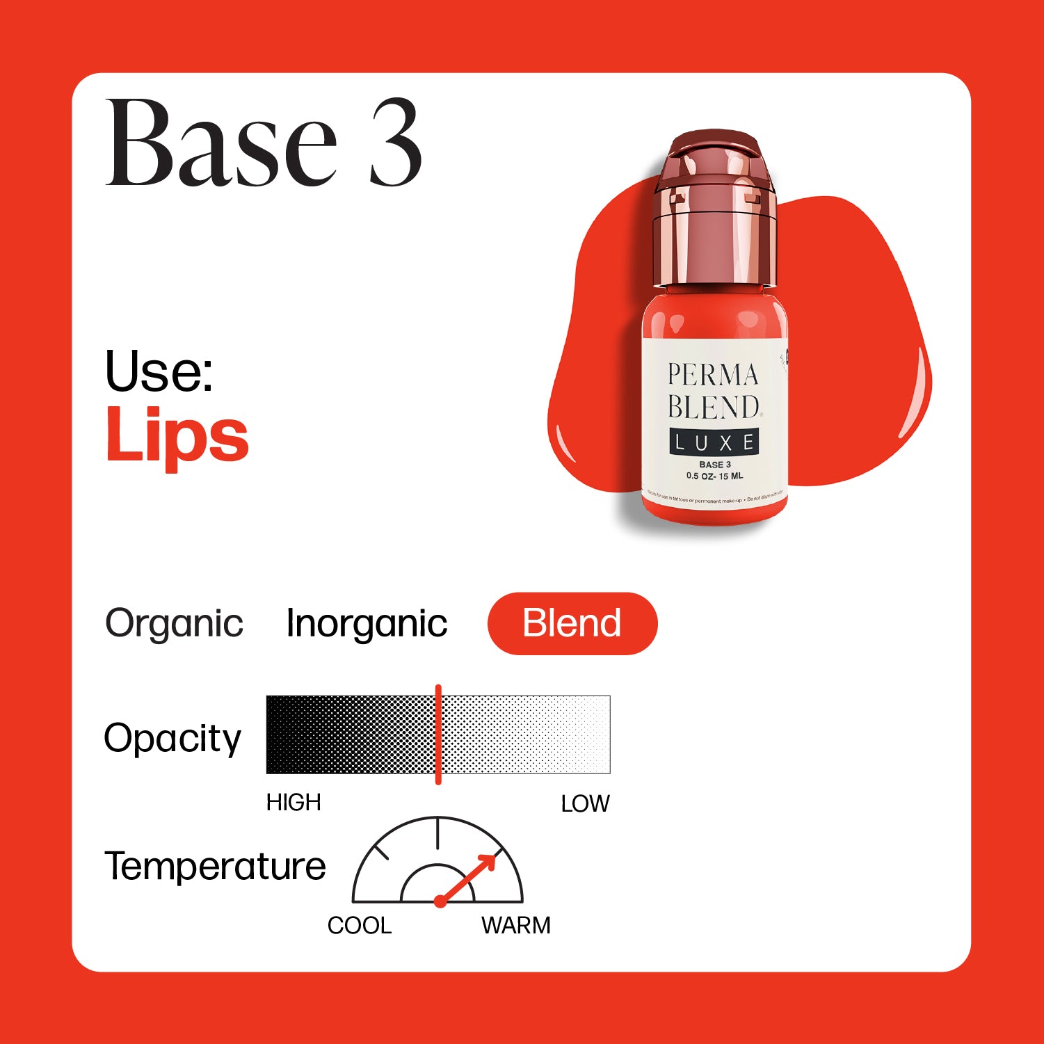Perma Blend Luxe PMU Ink - Base 3 - 15ml - mrpmu