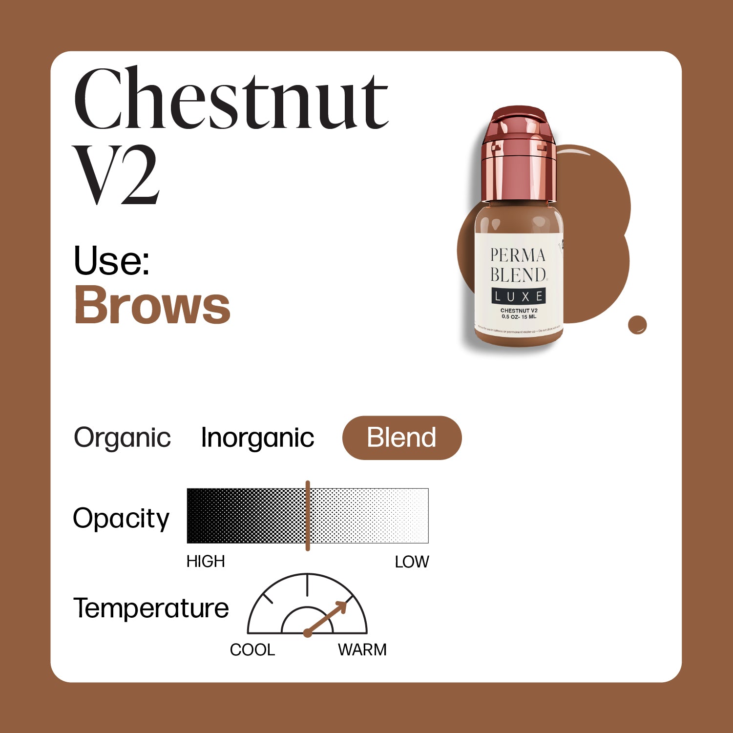 Perma Blend Luxe PMU Ink - Castaño v2 15ml - mrpmu