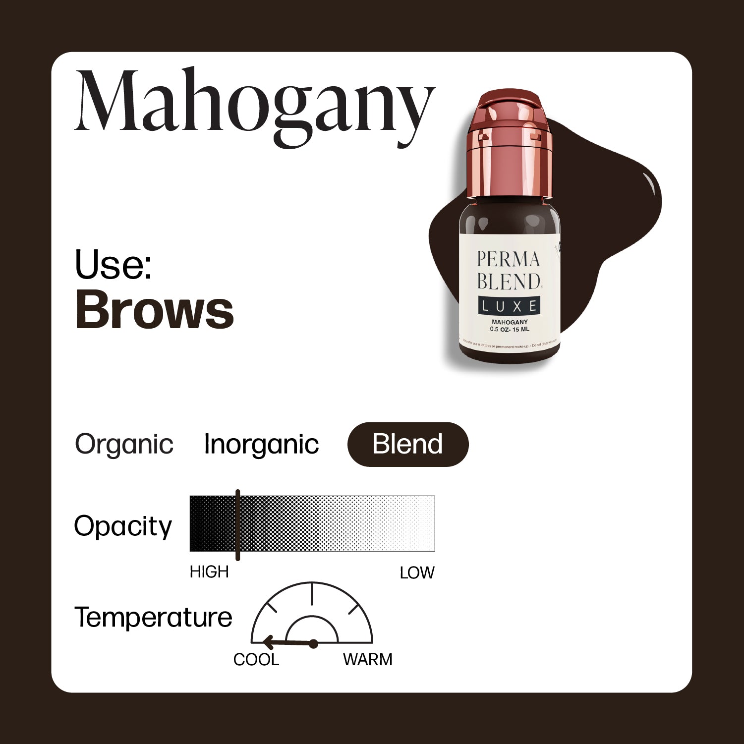 Perma Blend Tinta Luxe PMU - Caoba 15ml - mrpmu