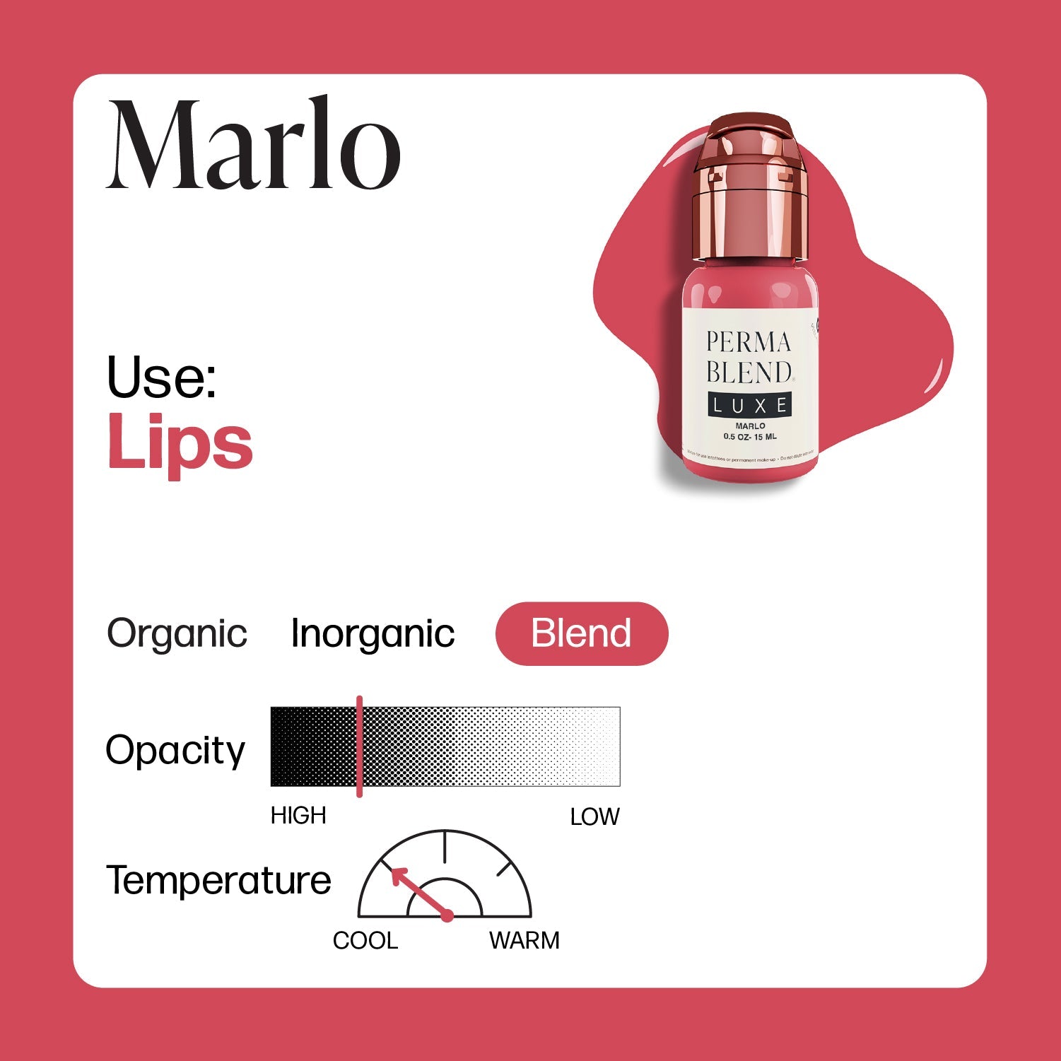 Perma Blend Tinta Luxe PMU - Marlo 15ml - mrpmu