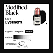 Perma Blend Luxe PMU Ink - Negro Modificado 15ml - mrpmu