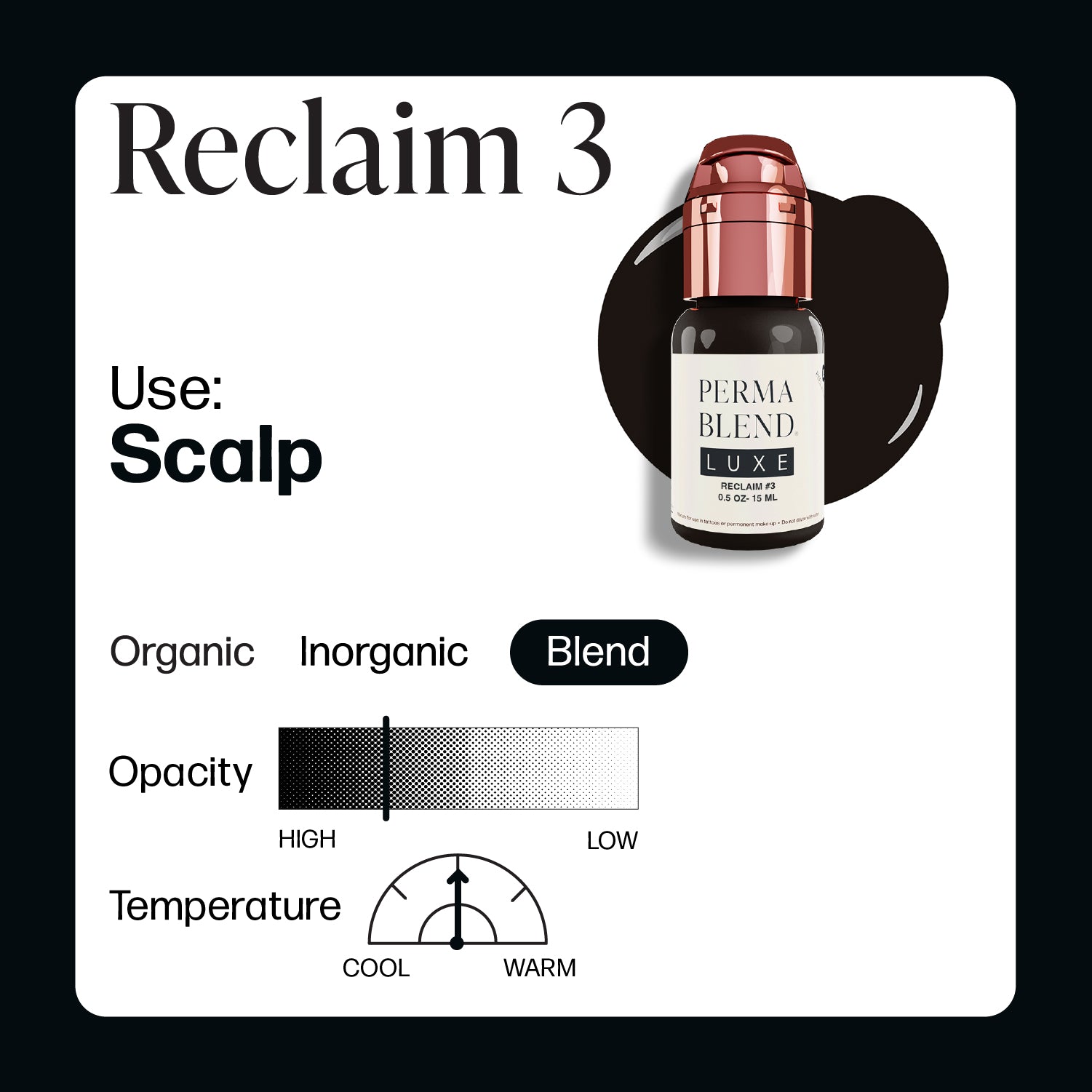 Perma Blend Luxe PMU Ink - Stevey G. Reclaim #3 15ml - mrpmu