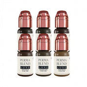 Perma Blend Luxe PMU Ink - The Chocolate Collection - Set Completo de 6x15ml - mrpmu