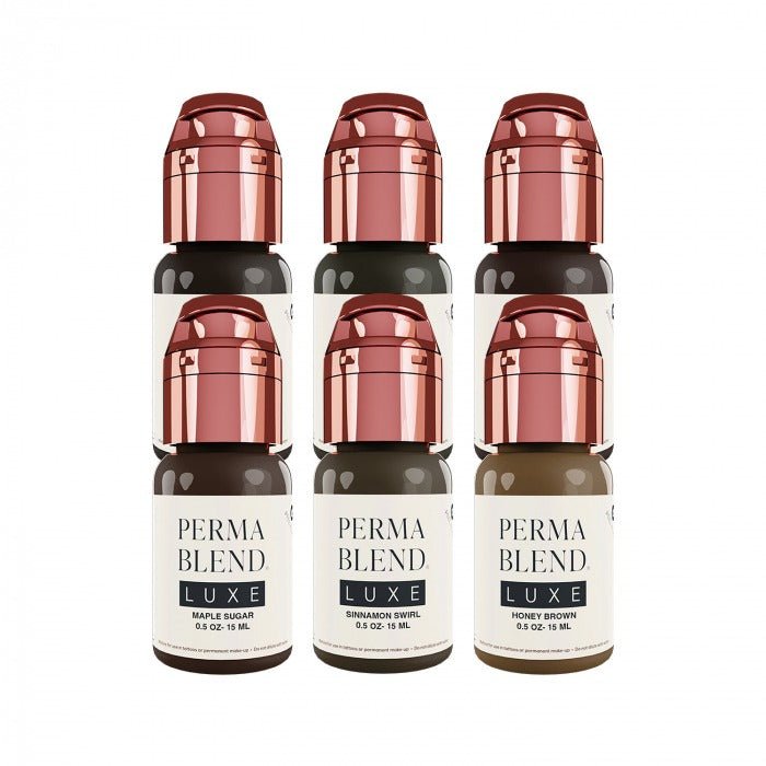 Perma Blend Luxe PMU Ink - The Chocolate Collection - Set Completo de 6x15ml - mrpmu