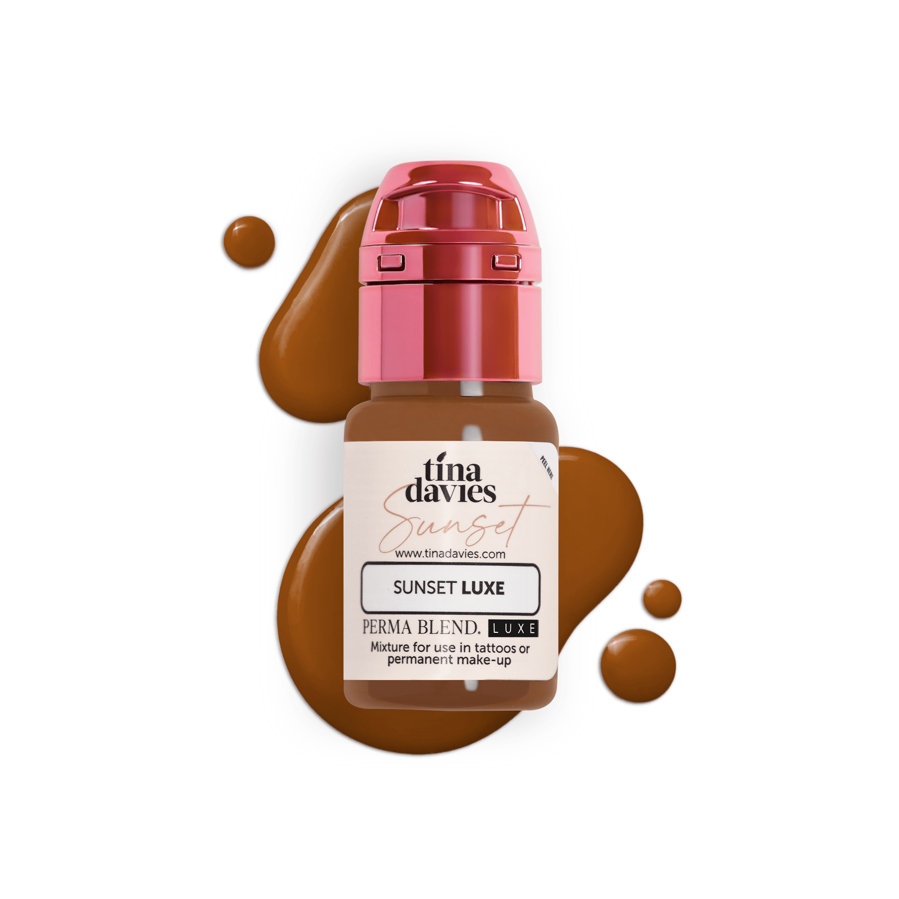 Perma Blend Luxe PMU Ink - Colección Tina Davies Sunset Brow - Set Completo - 4x15ml - mrpmu