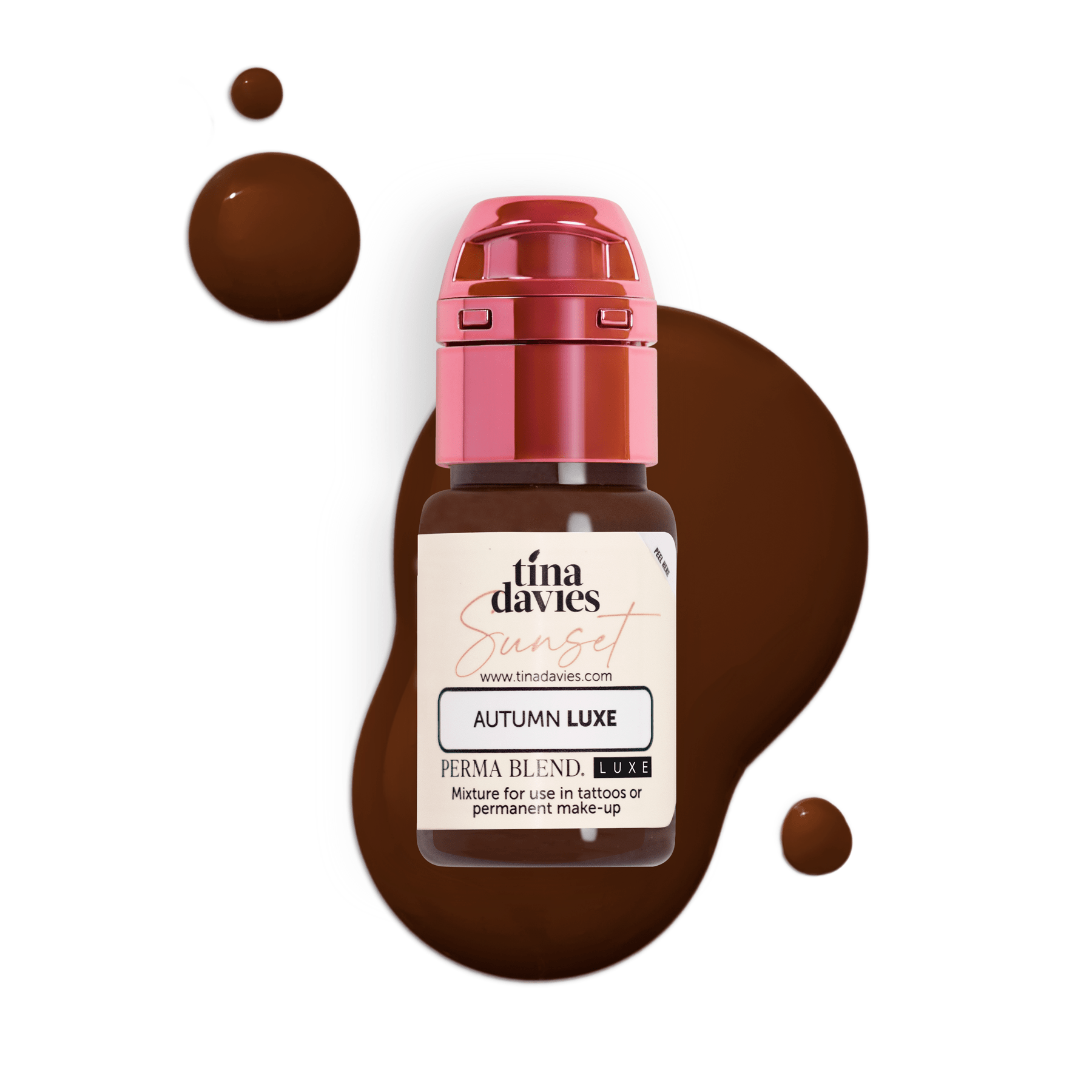 Perma Blend Luxe PMU Ink - Colección Tina Davies Sunset Brow - Set Completo - 4x15ml - mrpmu