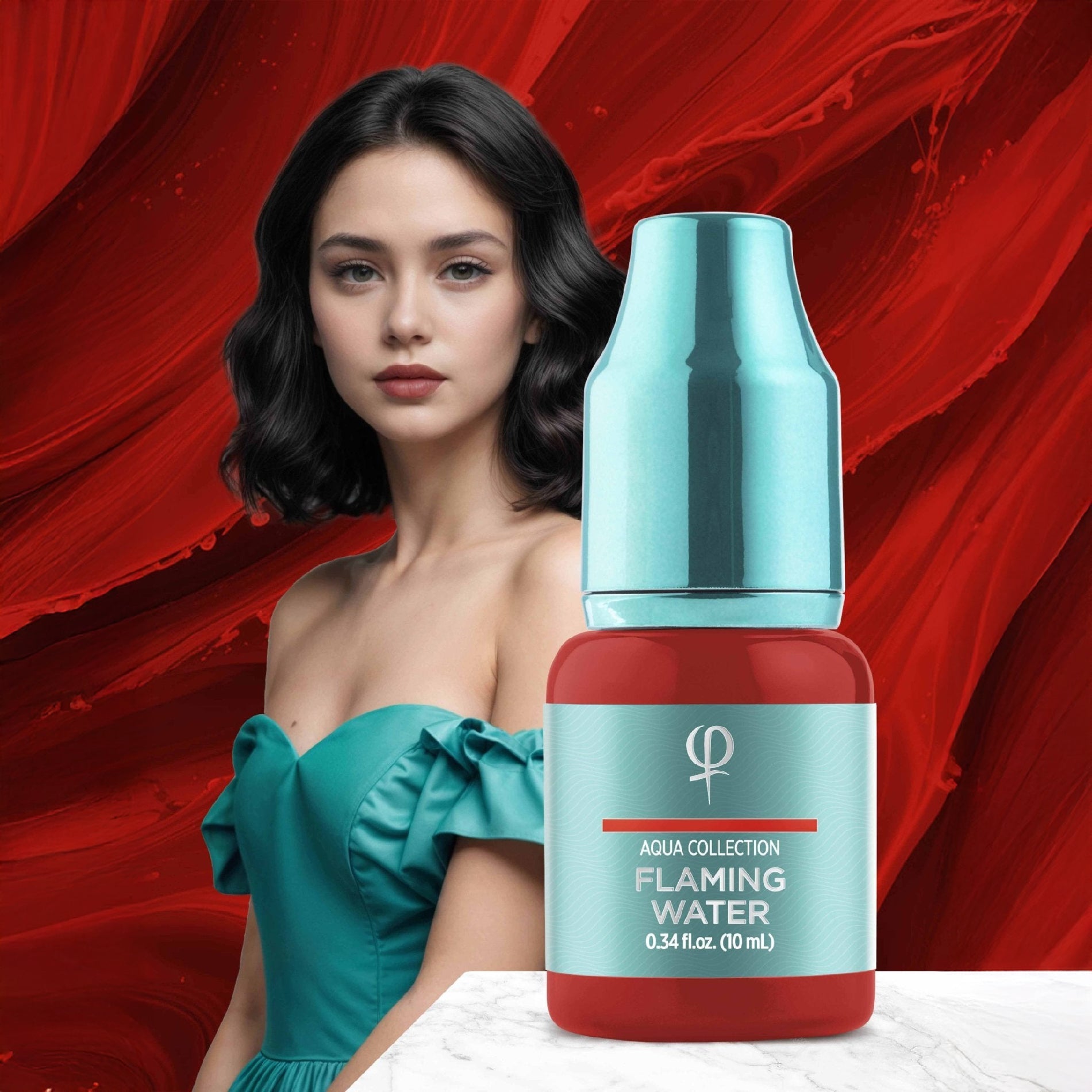 PhiAcademy - Flaming Water AQUA PMU pigment 10ml - Mr.PMU