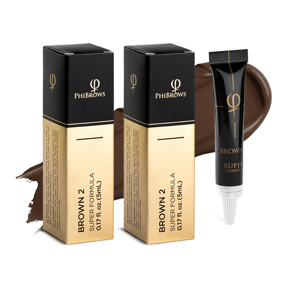 PhiBrows BROWN 2 SUPER - 2pcs - Mr.PMU