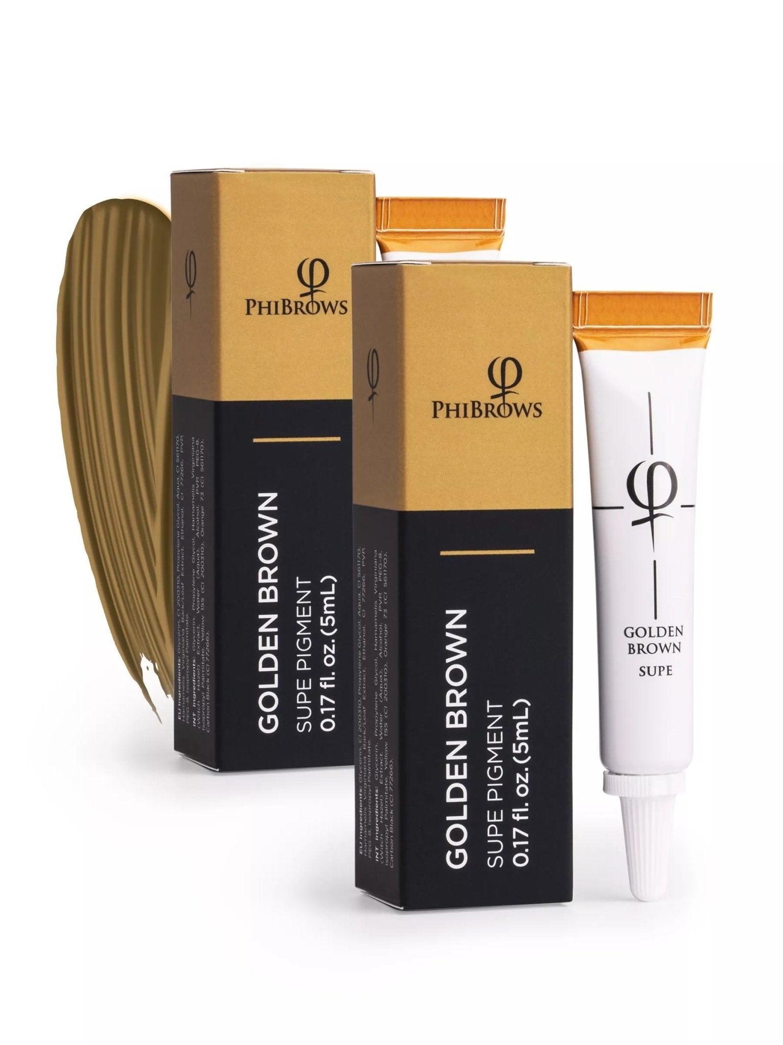 PhiBrows Goldenbrown SUPE Pigment 5ml - 2pcs - Mr.PMU