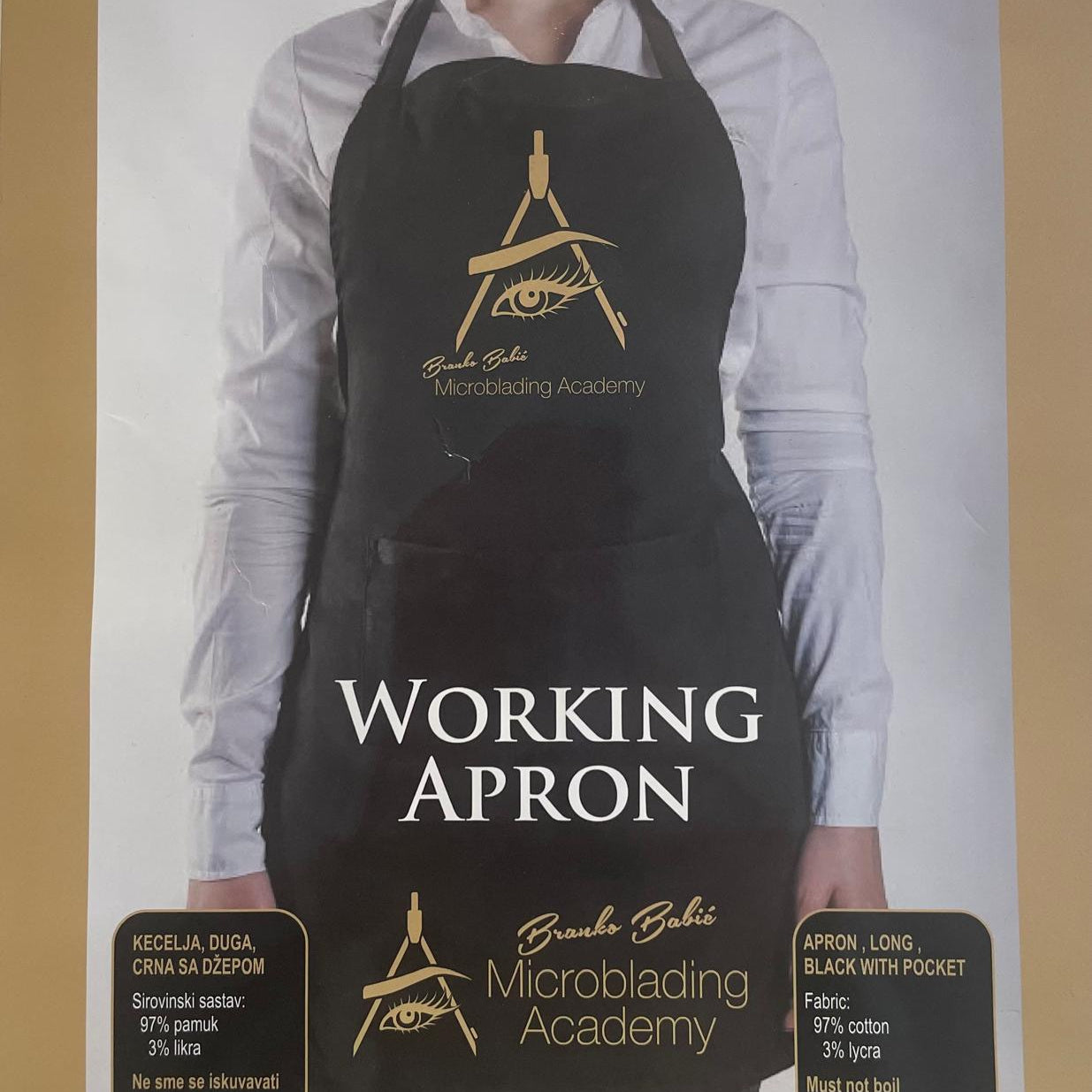 PhiBrows Working Apron - Mr.PMU