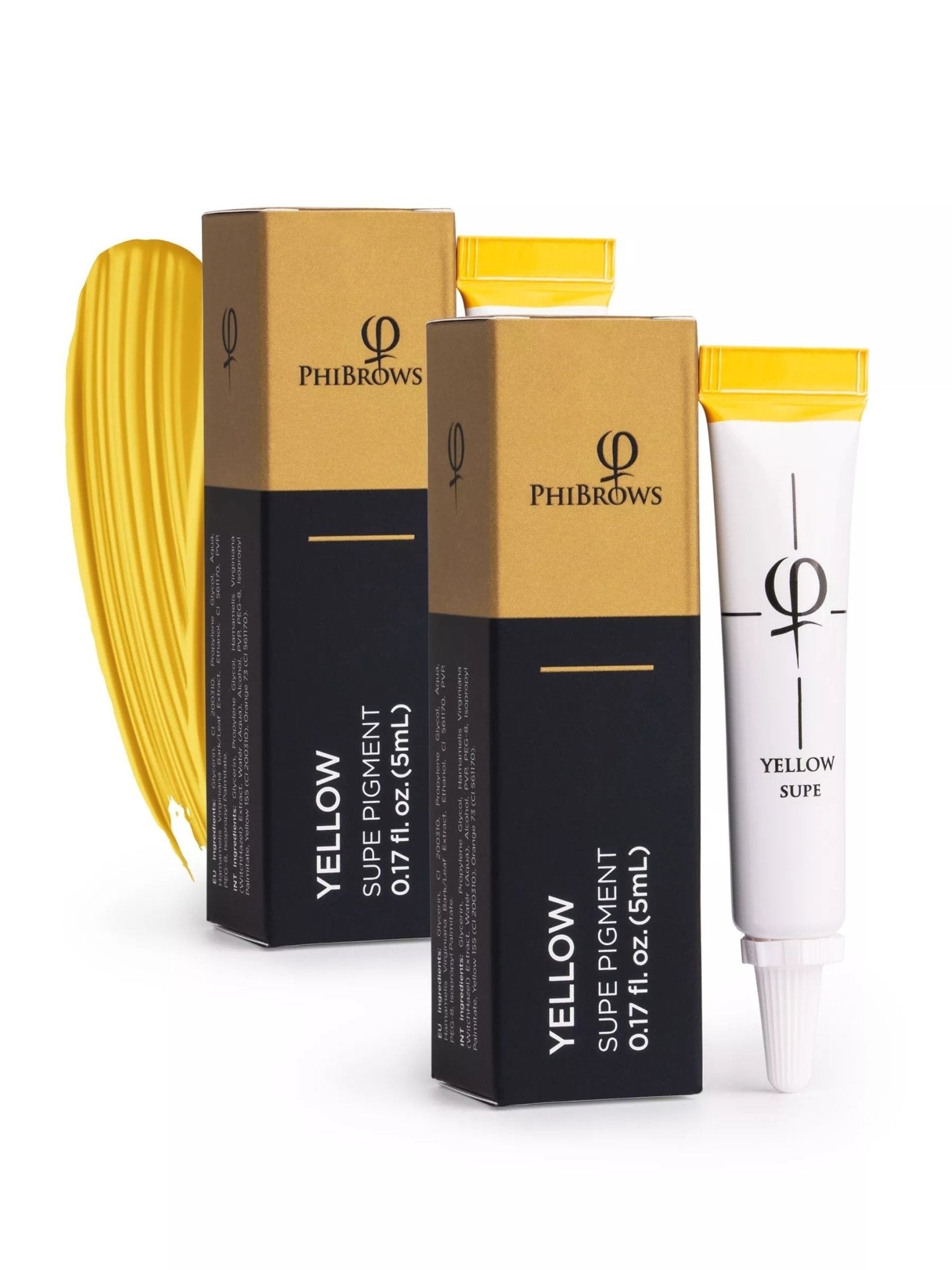 PhiBrows Yellow SUPE Pigment 5ml - 2pcs - Mr.PMU
