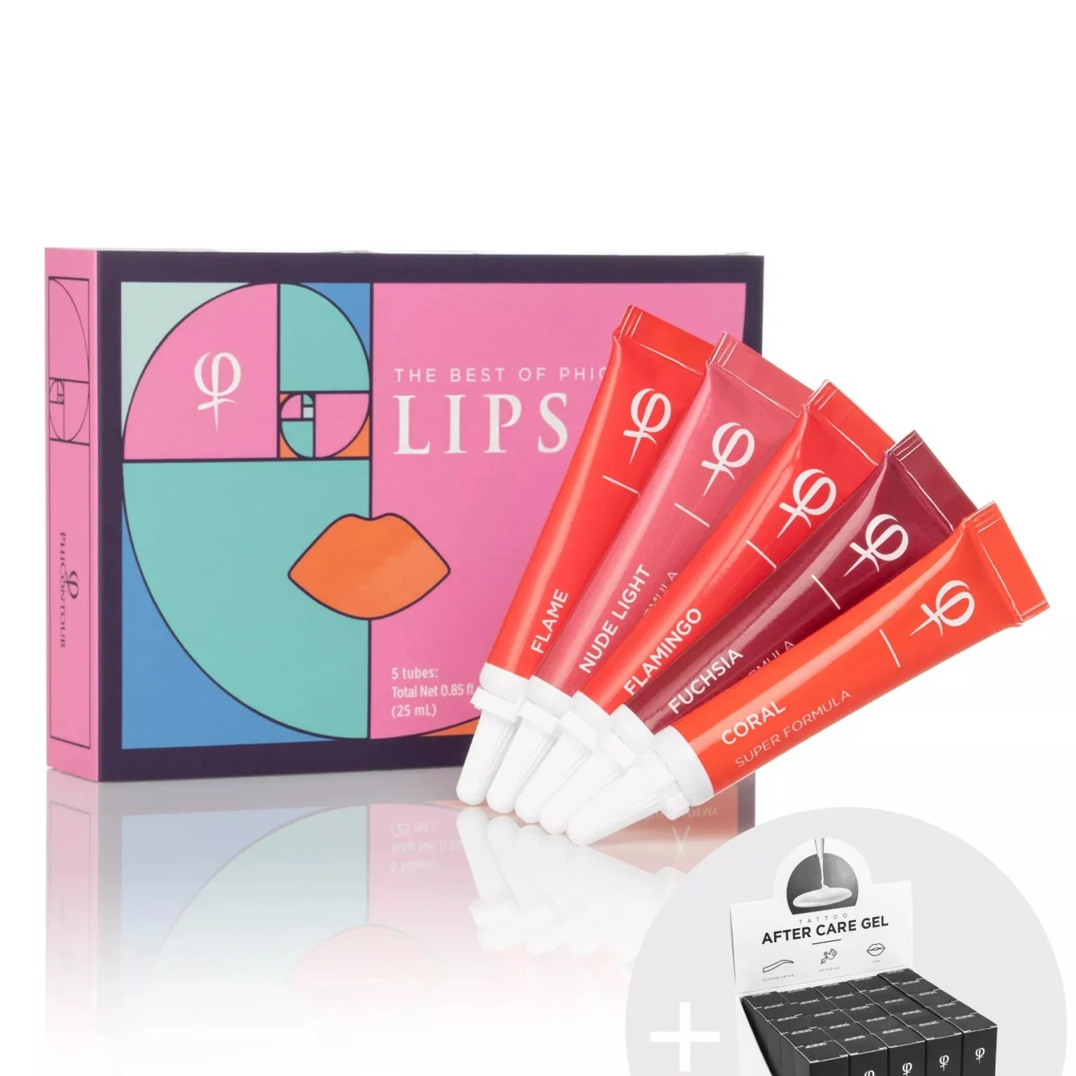 PhiContour SUPER Pigment - LIPS Collection With Phi Tattoo After Care Gel Set - Mr.PMU