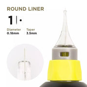 PMU Cartridges 0.18 1R, 3.5mm taper (EN11) 20 pcs - Mr.PMU