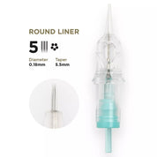 PMU Cartridges 0.18 5R - 5.5mm taper (EN17) 20 pcs - Mr.PMU