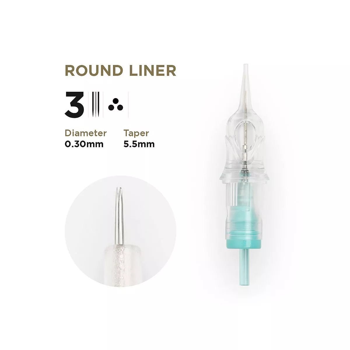 PMU Cartridges 0.30 3R - 5.5mm taper (EN17) 20 pcs - Mr.PMU