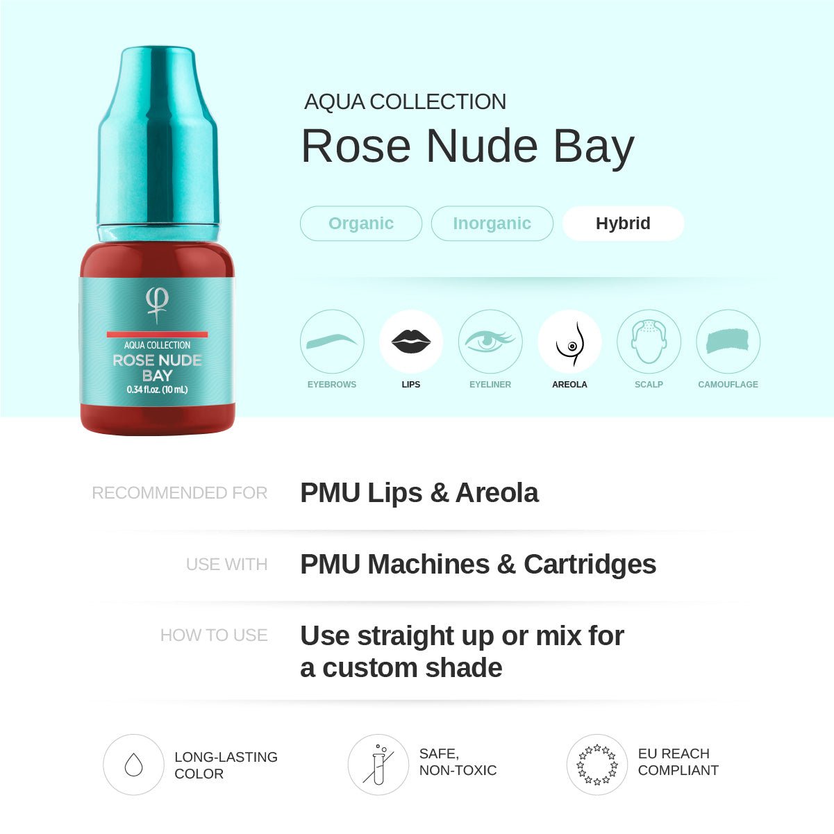 Pigmento Rose Nude Bay PMU 10ml - Mr.PMU