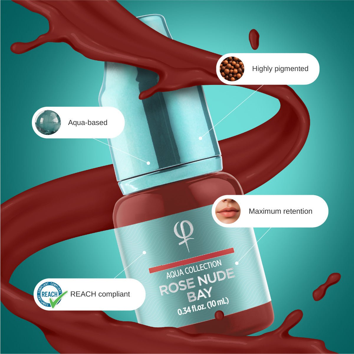 Pigmento Rose Nude Bay PMU 10ml - Mr.PMU
