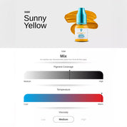 Pigmento Sunny Yellow PMU Mix Shader 10ml - mrpmu