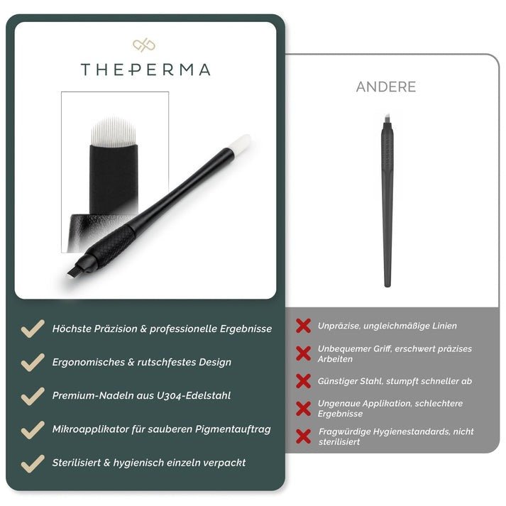 The Perma - Microblading Herramientas Desechables 10pcs - U24 0.16 - Mr.PMU