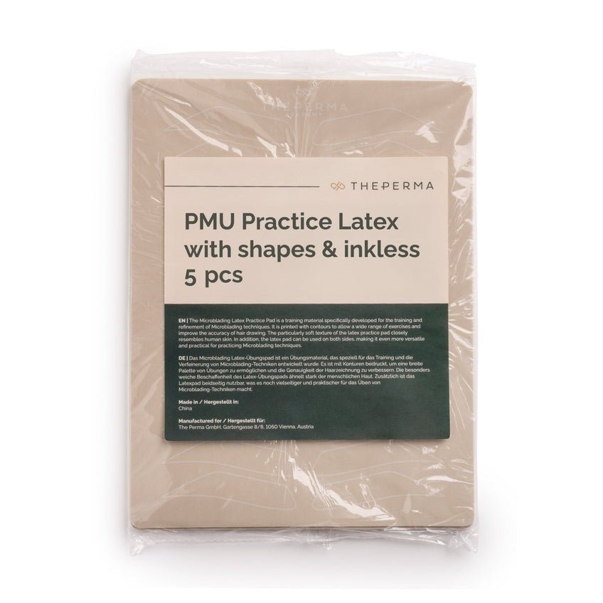 The Perma - Látex para práctica PMU con formas impresas y contornos sin tinta - 5pcs - mrpmu