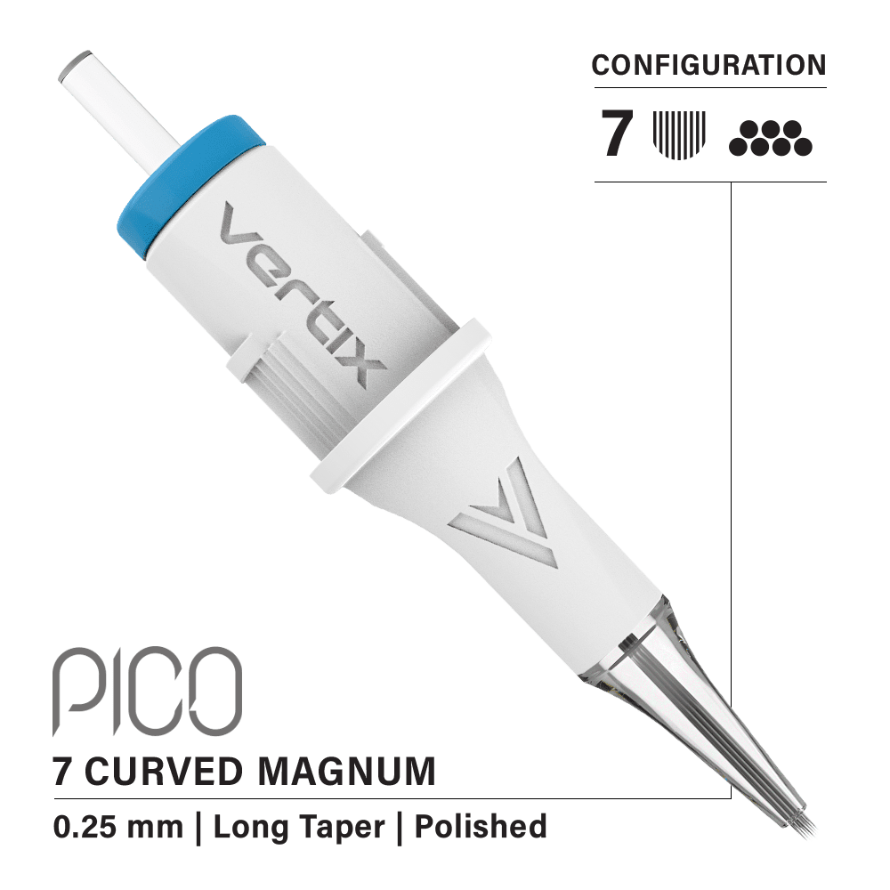 Vertix Pico - Cartuchos Magnum Curved Long Taper - 20pcs - Mr.PMU